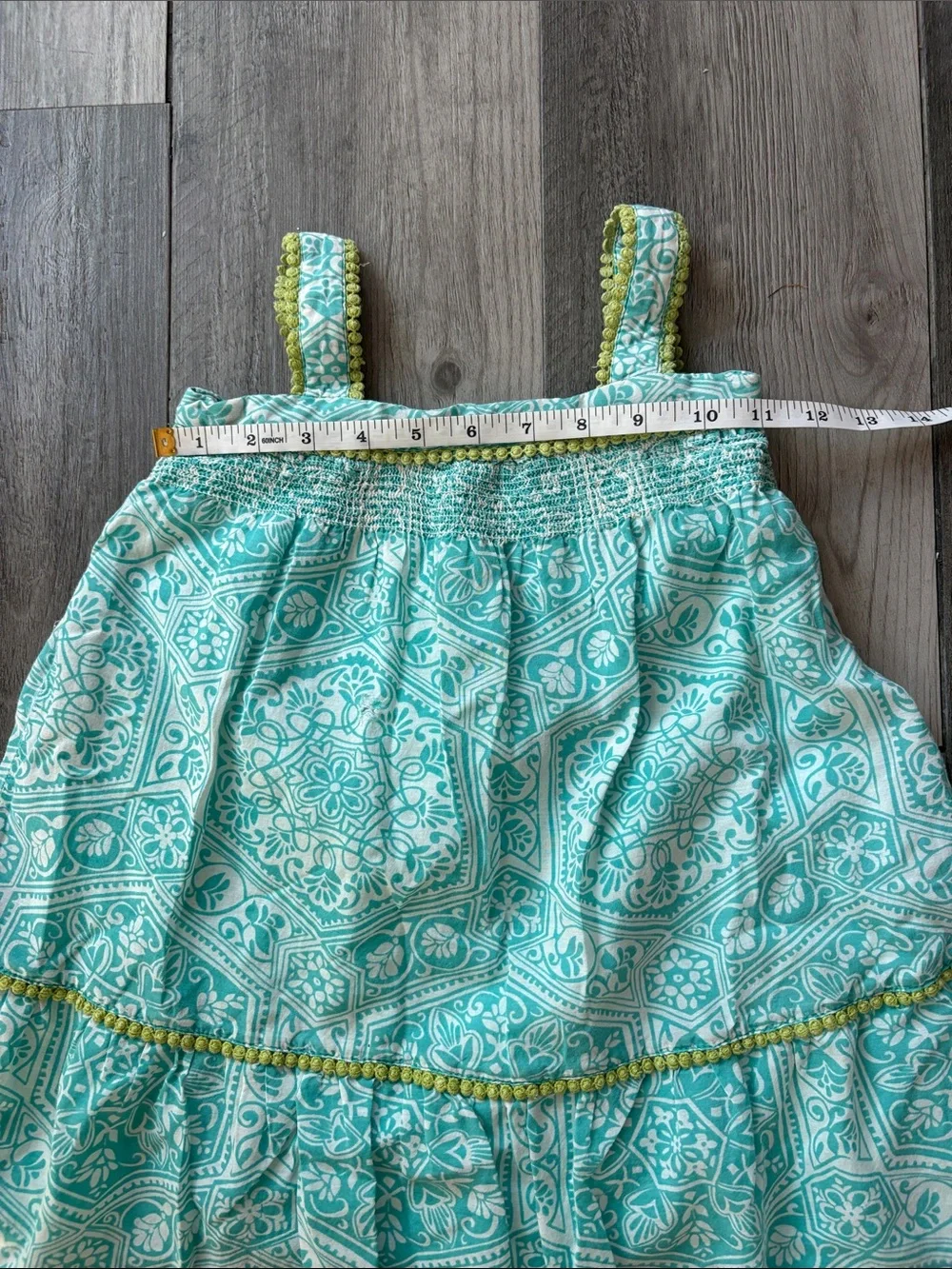 Beautiful GAP Kids Aqua Pattern Sundress - Resort/Summer/Event - XS (4-5)